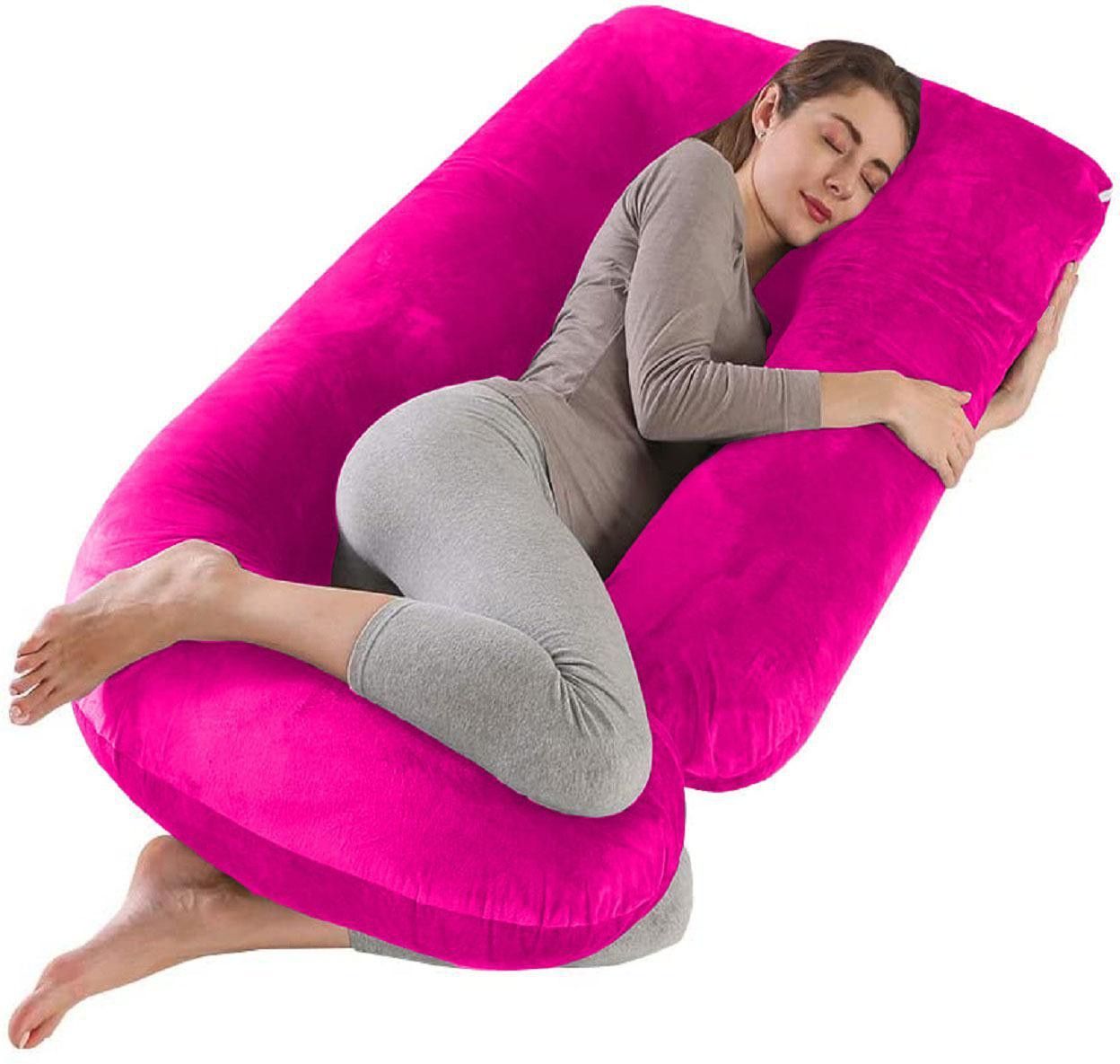 wild mint Microfibre Solid Pregnancy Pillow Pack of 1-picture-14