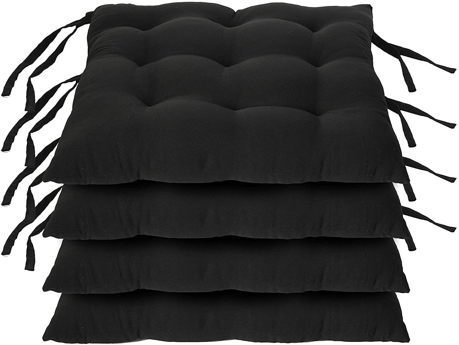 Microfibre Solid Chair Pad Pack of 4-image-38