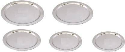 rbgiit kadai / fry pan / casserole / handi / tope/ bowl and other cookware utensils for daily use cook & serve application in your kitchen. Stainless Steel Heavy Gauge Ciba/Lids/Tope Cover 5.5 inch, 6 inch, 6.5 inch, 7 inch, 7.5 inch Lid Set, Pack of 5-picture-20