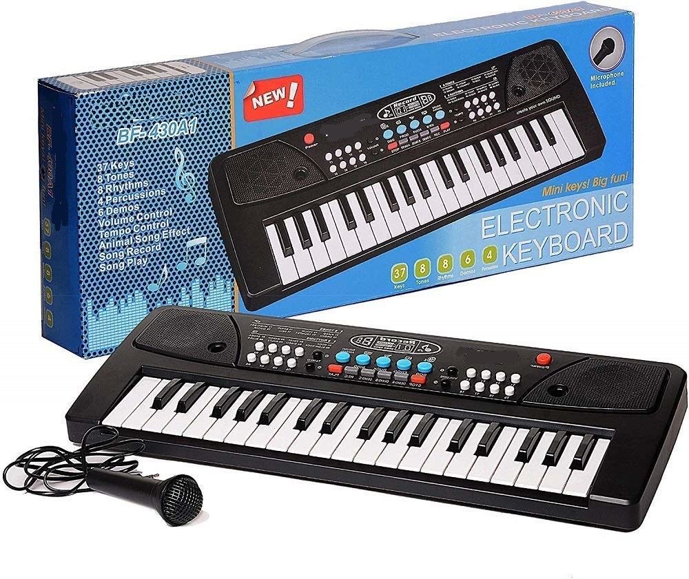 pezyox Electronic Piano Keyboard with 37 Keys and with Microphone dc Power Option Recording Musical Toy Electronic Piano Keyboard with 37 Keys and with Microphone dc Power Option Recording Musical Toy Analog Portable Keyboard-picture-48
