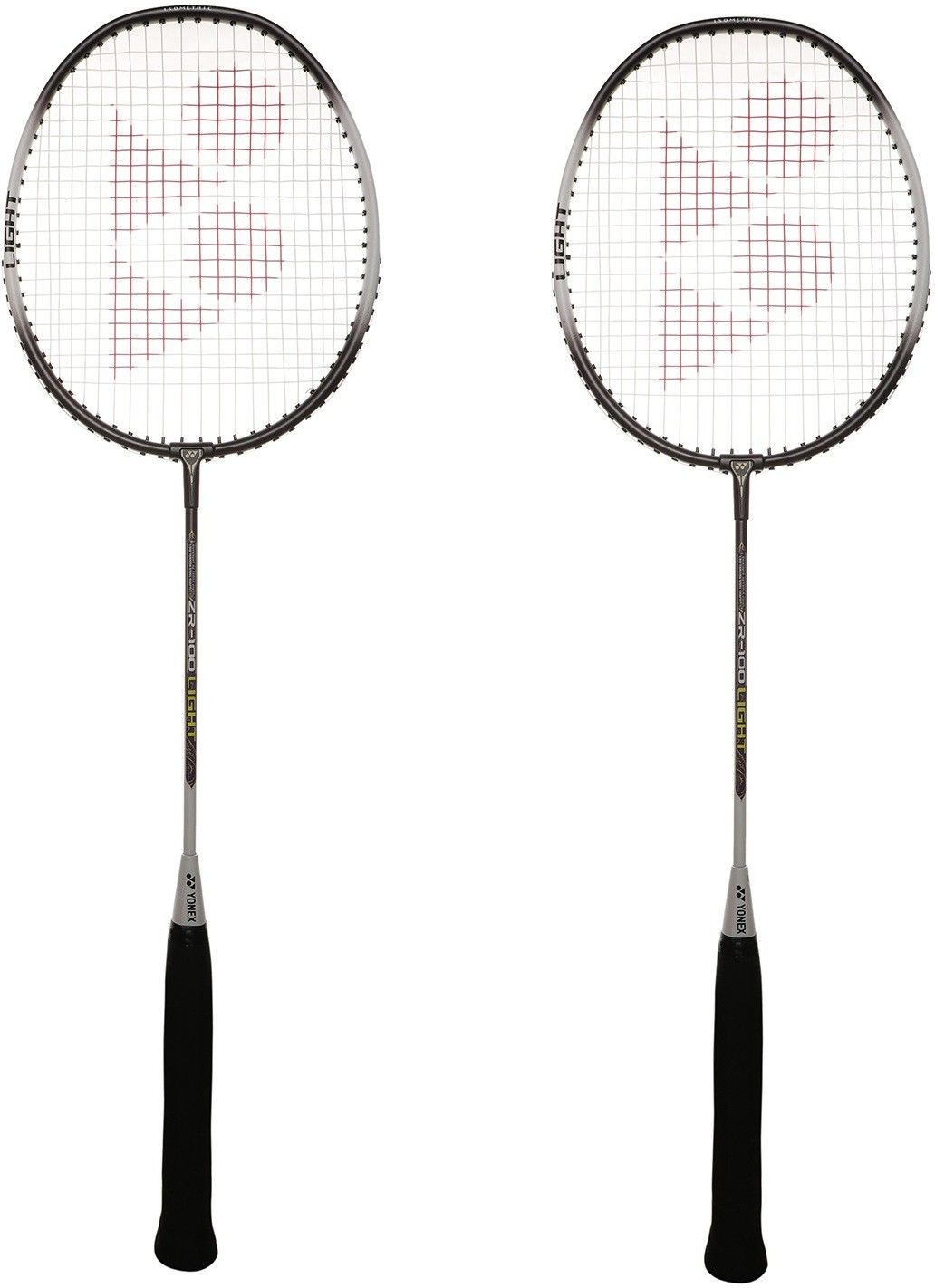 ZR 100 LIGHT (Dark Charcoal) Black, Silver, Grey Strung Badminton Racquet-image-9