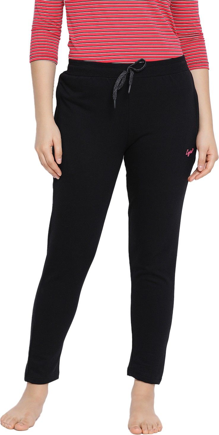 lyra Women Solid Black Track Pants-picture-12