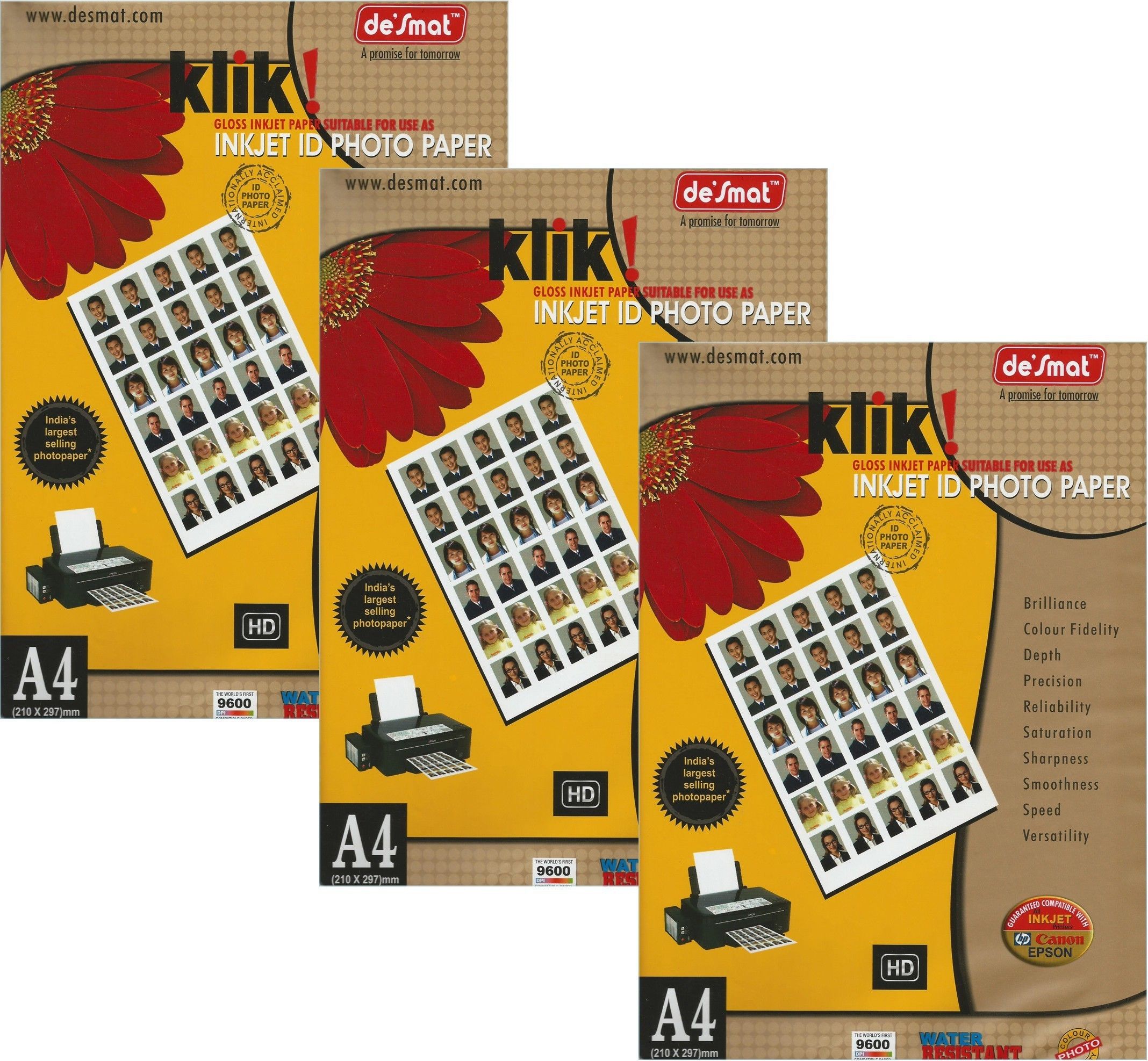 Klikid Unruled A4 180 gsm Photo Paper