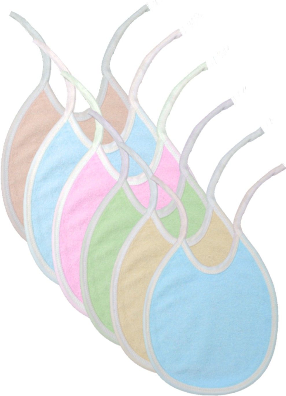 brandonn Baby Cotton Terry Bibs Cum Apron Set of 6 Pcs-picture-23
