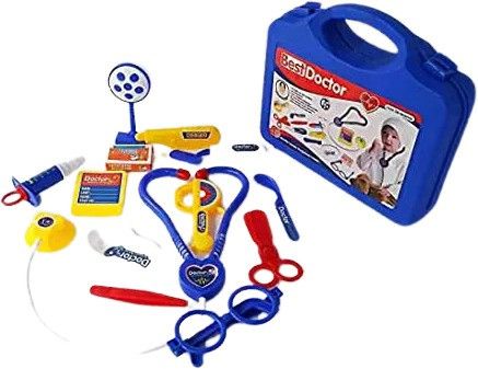 dresstoimpres Kids Doctor Set Toy Game Kit for Boys and Girls Collection (Blue)-picture-13