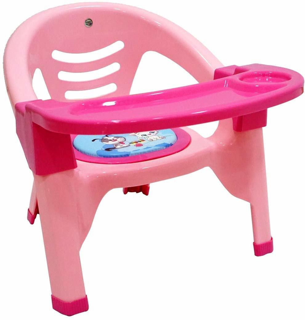 Baby Chair, with Tray Strong and Durable Plastic Chair for Kids/Plastic School Study Chair/Feeding Chair for Kids,Portable High Chair for Kids Supports Upto 30 KG-image-5