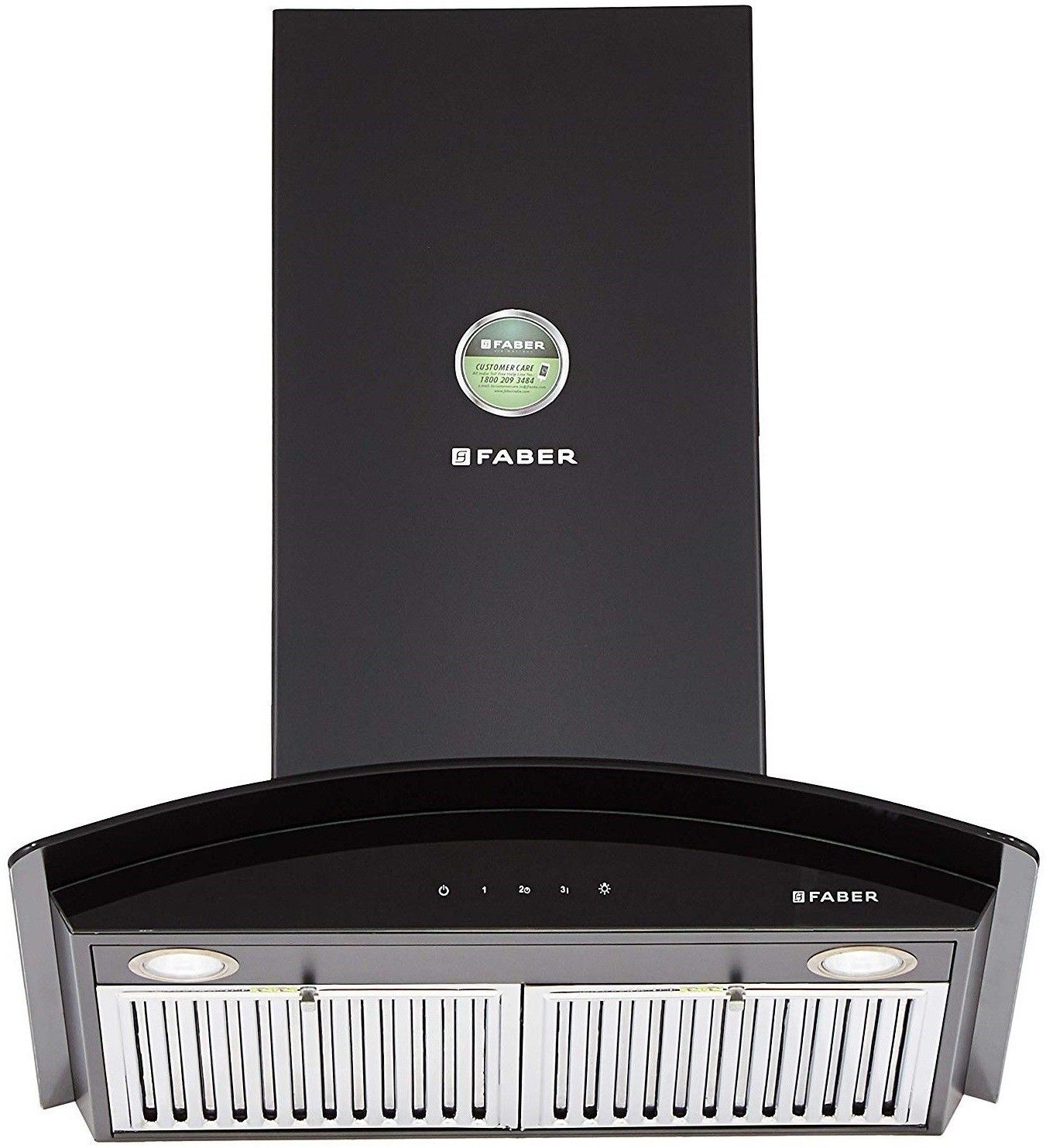 faber HOOD FEEL PLUS 3D T2S2 BK TC LTW 60 Wall Mounted Black 1095 CMH Chimney-picture-13