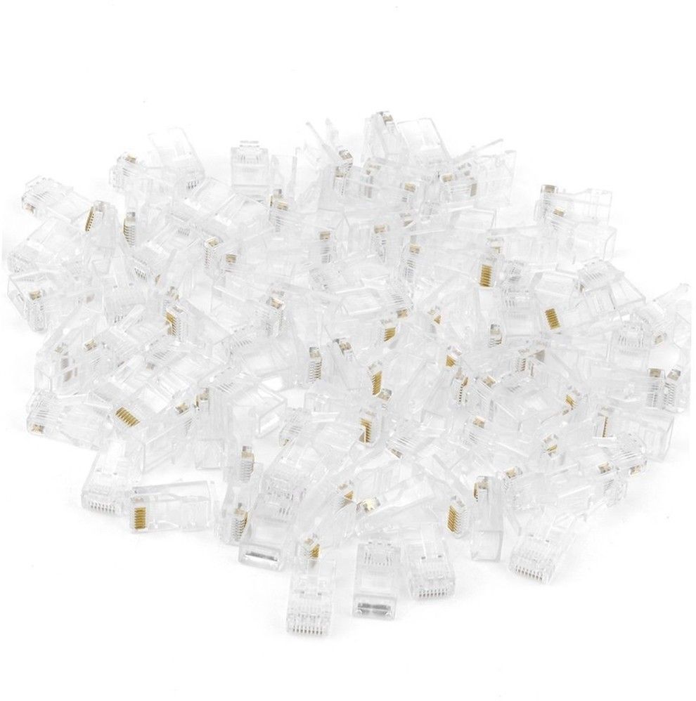 GIPTIP GT3 100pc NT Connector Ethernet Cable Head Plug CCTV Cable Cat5, 5E RJ45 Plug Connector Professional Quality RJ45 Module Plugs Wired Ethernet Lan Adapter compatible with Windows-image-16