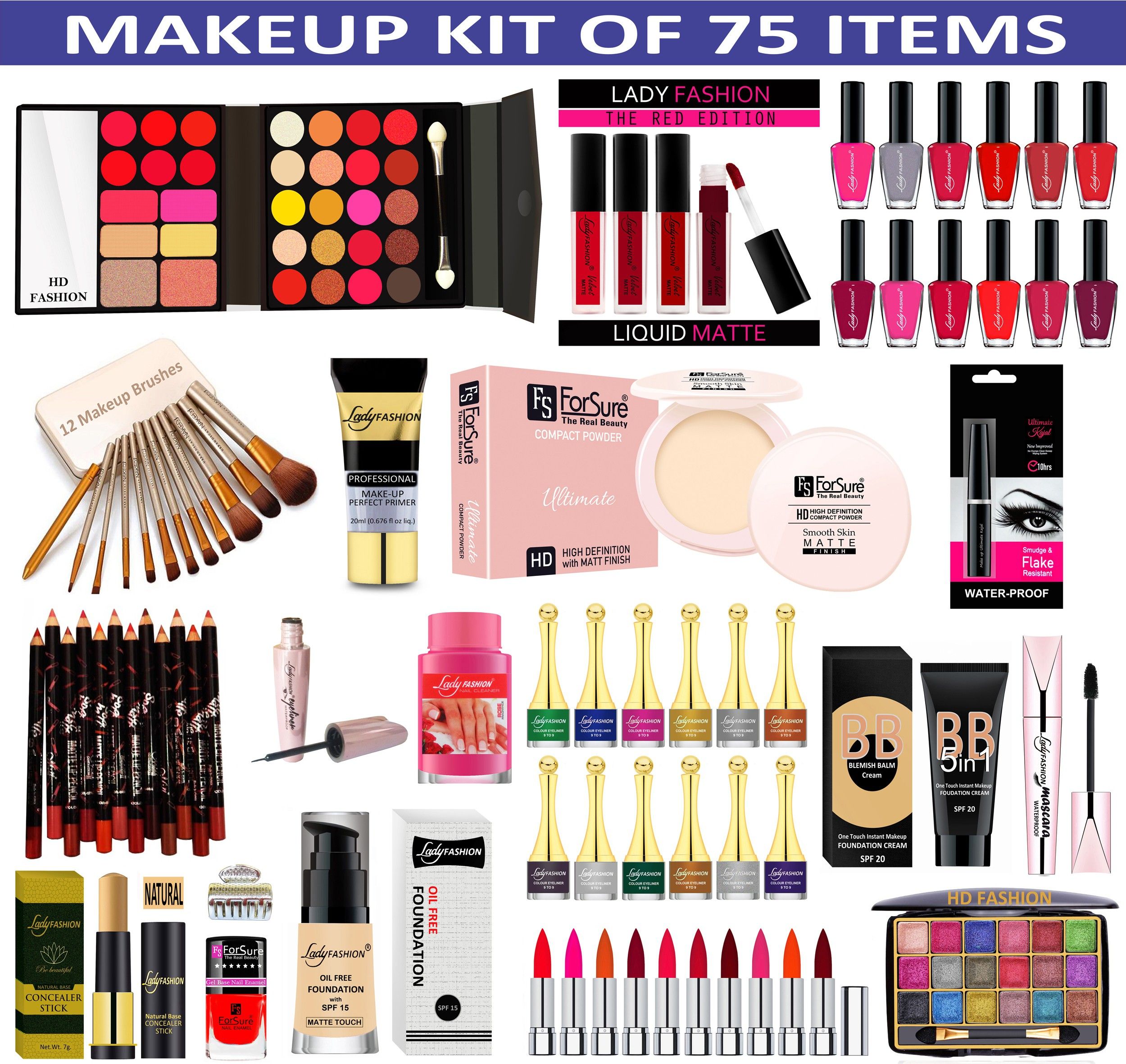 75 in One Makeup Kit for New Gen Girls & Women-image-16
