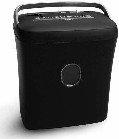 Security Store Black Paper Shredder 10 Sheets with CD and Credit Card Cutter Cross Cut Shred Type with 21 Litre Waste Bin Paper Trimmer