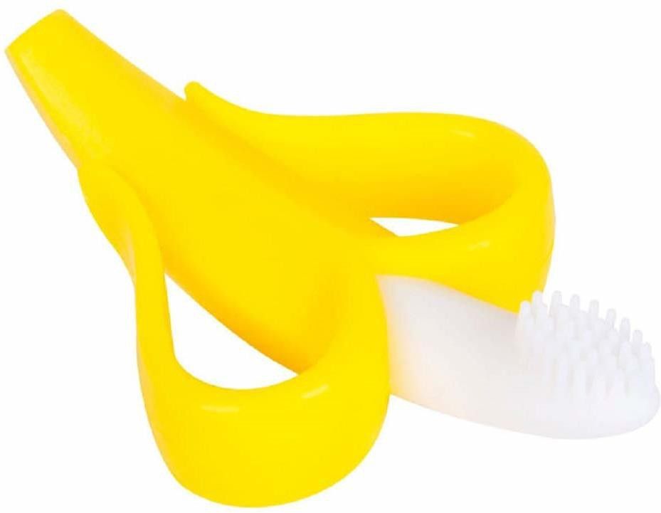 jariso Baby Banana Toothbrush Teether with Soft Bristles Bendable Flexible 100% Safe for Infants Toddlers Easy to Hold Ultra Soft Toothbrush-picture-16