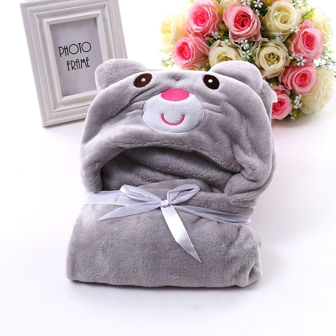 brandonn Animal Single Hooded Baby Blanket forAC Room-picture-18