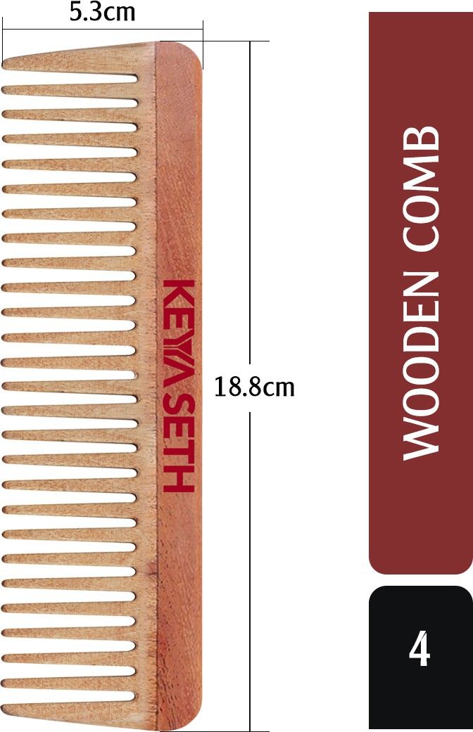 Neem Wooden Comb Wide Tooth for Hair Growth for Men & Women All Purpose Large Size Perfect Hair Setter.