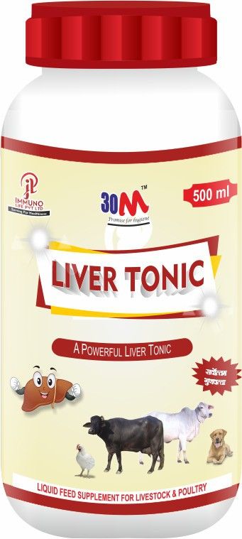 Liver Tonic for Cow Dogs Goat Cattle - Calcium Lactate, Ferrous Gluconate, Liver Fraction Pet Health Supplements
