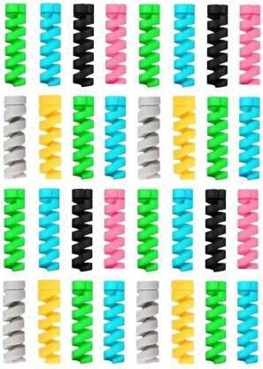 Wazood PACK of 32 Lightning Charger Spring Cable Saver Protector , Cable Protector Cable Protector Cable Protector Cable Protector-image-48