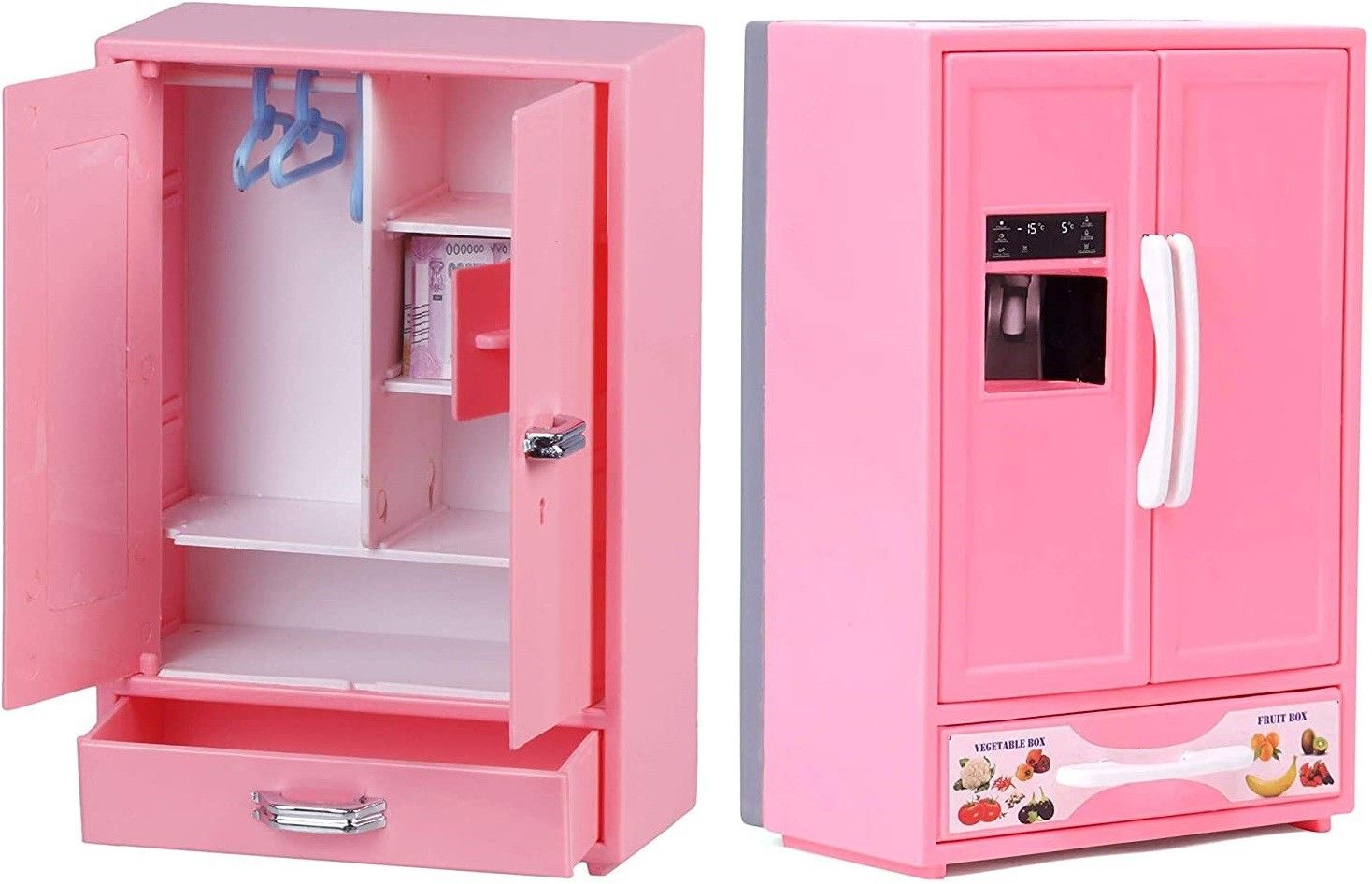 combo set Refrigerator( pink ) Toy for Kids Premium Quality Storewell ( pink )for Kids-image-8