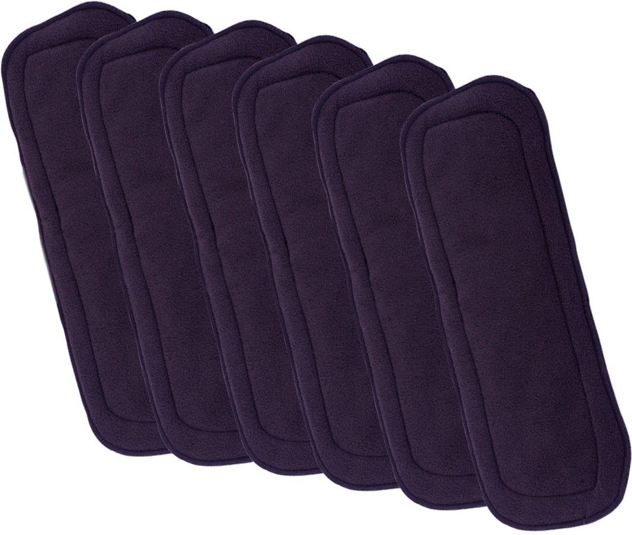 5 Layer Bamboo Charcoal Inserts/Liners/Pads/Cloth Diaper Liner/Wetfree Reusable Washable Cotton Diaper Nappy Inserts/Charcoal Pads for Baby Cloth Diapers (Charcoal Insert, Pack Of 6)-image-44
