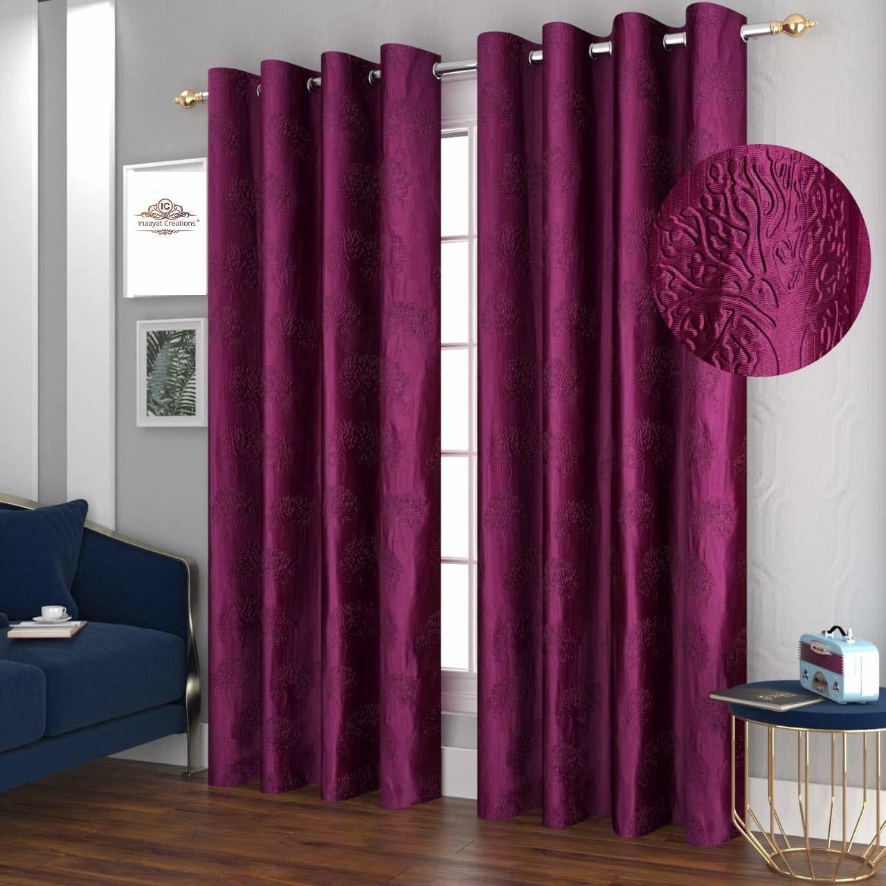 152.4 cm (5 ft) Polyester Semi Transparent Window Curtain (Pack Of 2)-image-21