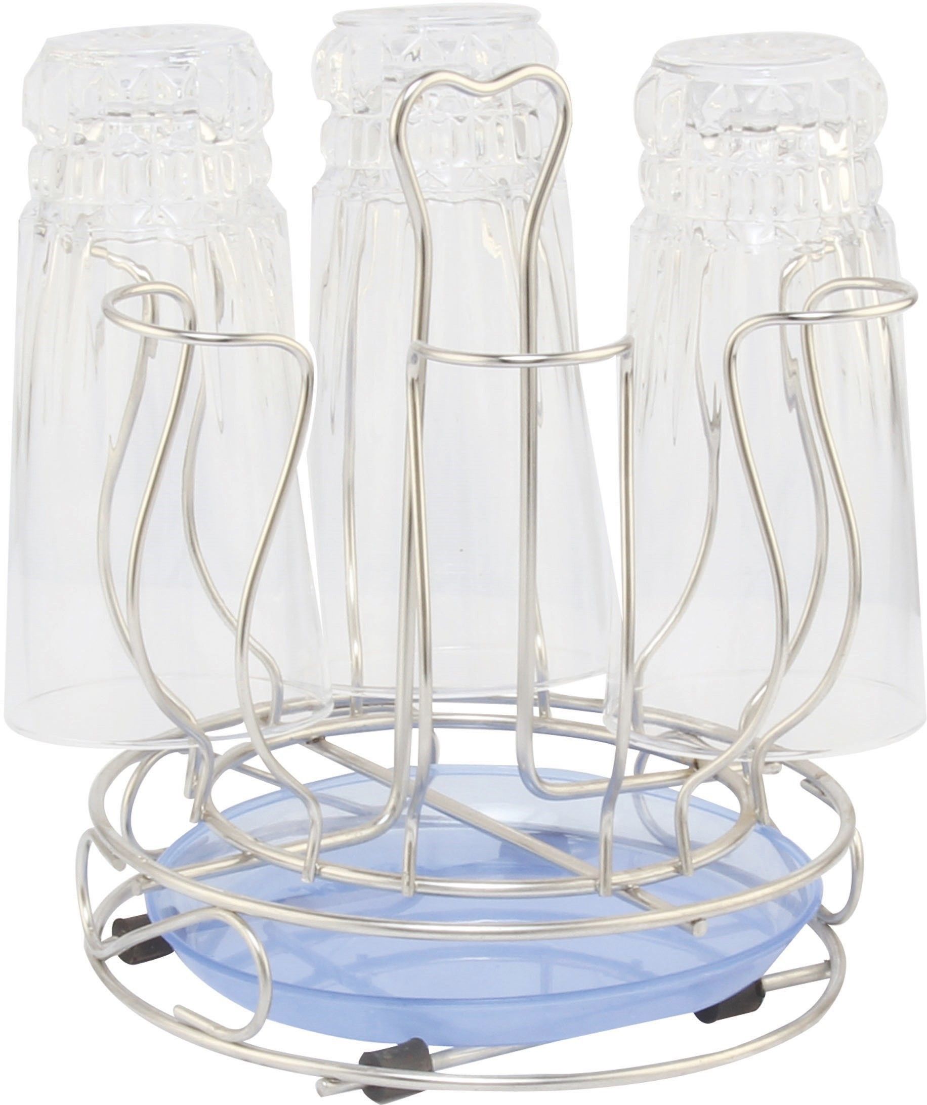 amol Glass Rack Tableware 6 Glass Holder Stainless Steel Glass Holder-picture-7