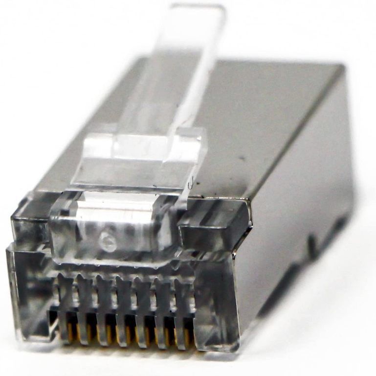 Techy-tech Pack of 50 RJ45 LAN STP Modular Plug CAT5/CAT6 Connector Plug LAN Module Plugs Lan Adapter-picture-16