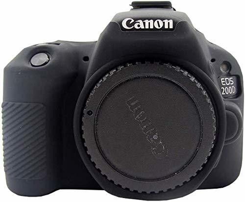 DEALPICK AMZY Silicon Cover for Canon 200D Camera Case, Professional Silicone Rubber Camera Case Cover Detachable Protective for Canon 200 D - Black Camera Housing-picture-40