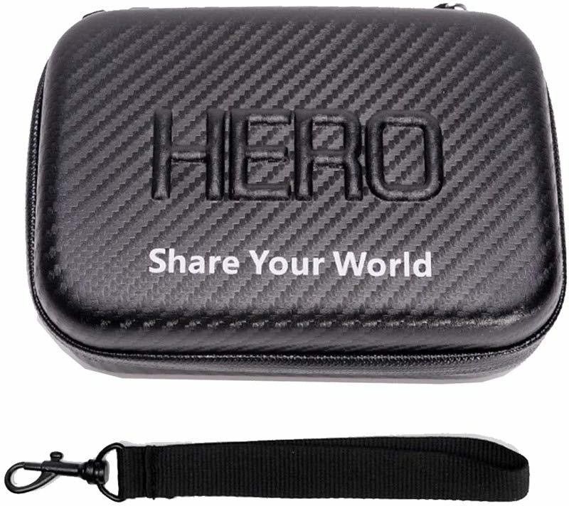 DEALPICK AMZY Carbon Fiber Extra Thick Anti-Shock Waterproof Protective EVA Case Compatible for GoPro Hero 8/7/6/5/4/3+/3/2 Xiaomi yi 4K - Carbon Fiber Black 7 Inches Camera Housing-picture-15