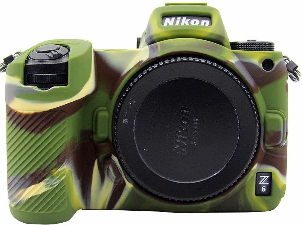 DEALPICK AMZY Silicon Cover for Nikon Z6/Z7 Camera Case, Professional Silicone Rubber Camera Case Cover Detachable Protective for Nikon Z6/Z7 - Green Camera Housing-picture-16
