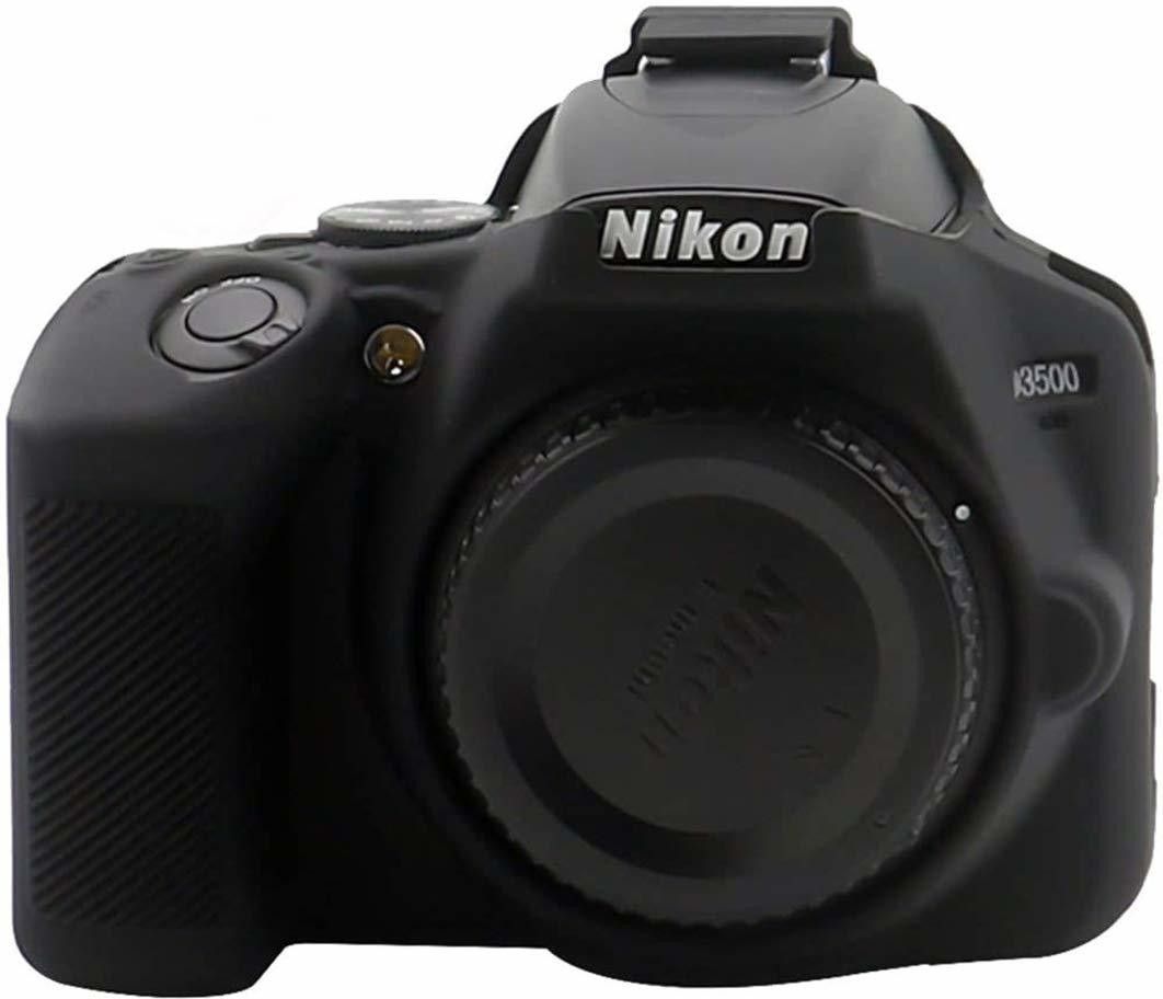 digiclicks Silicone Cover Protective Camera Case Cover for Nikon D3500 Camera Case- Black Camera Bag-image-27