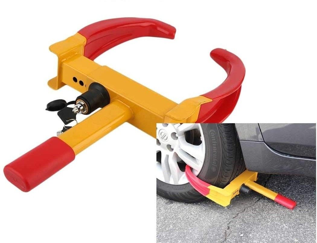 ZS-Heavy Anti Theft Car Wheel Tyre Lock Clamp Wheel Lock-image-12
