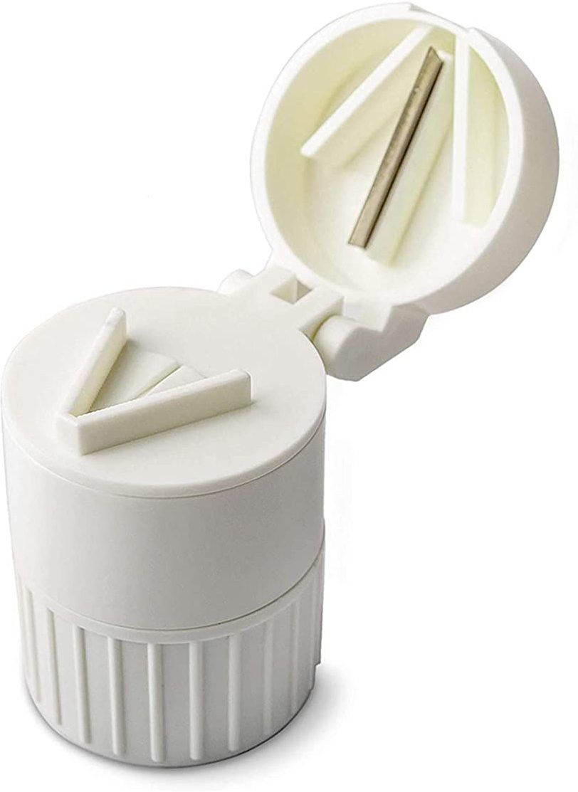 Pill Cutter,Pill Crusher Grinder Splitter,Portable Mini Pill Cutter for Small or Large Pills,Medicine Tablet Vitamin Organizer with Storage Container Pill Cutter,Pill Crusher Grinder Splitter,Portable Mini Pill Cutter for Small or Large Pills,Medicine Tablet Vitamin Organizer with Storage Container manual pillcutter