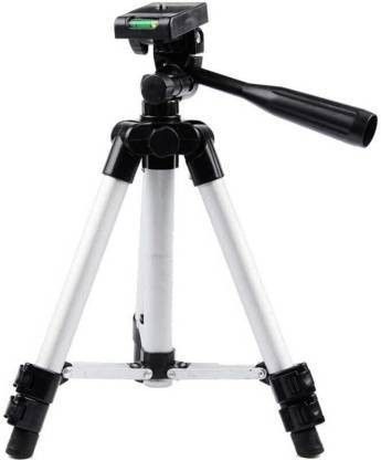utkrist Portable Adjustable Aluminium Lightweight Camera Stand Tripod-3110 With Three Tripod Kit-image-13