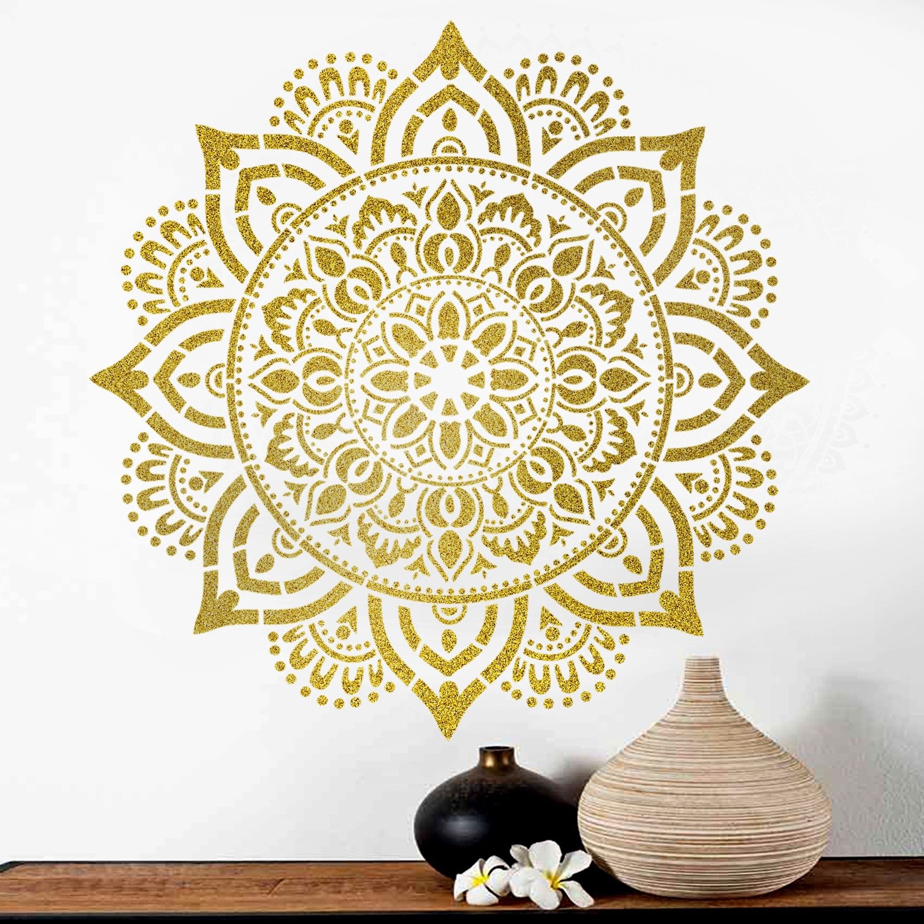 DMA_68 Reusable Mandala Design Plastic Stencil Stencil-image-27
