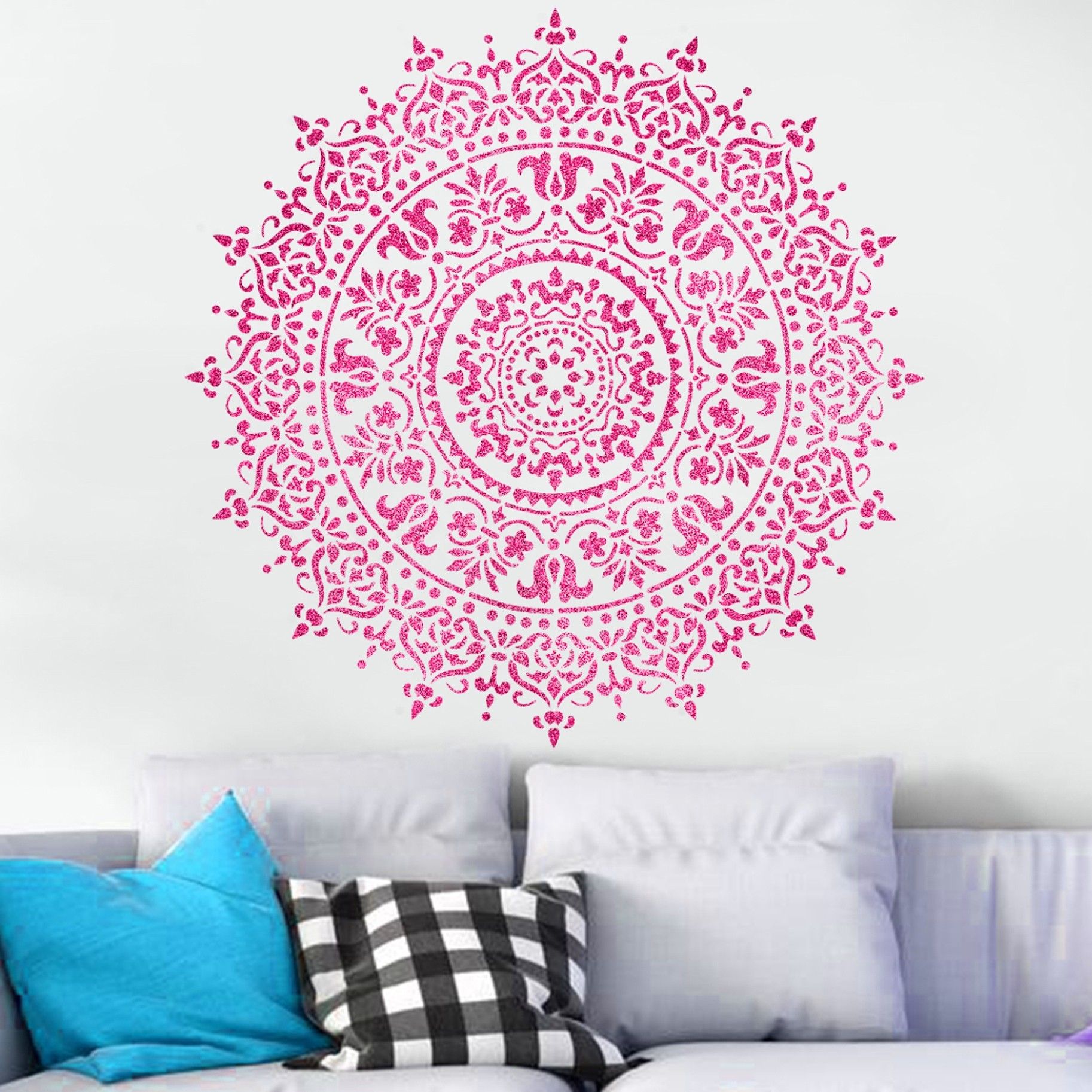 DMA-60 DMA_60 Reusable Mandala Design Plastic Stencil Stencil-image-28