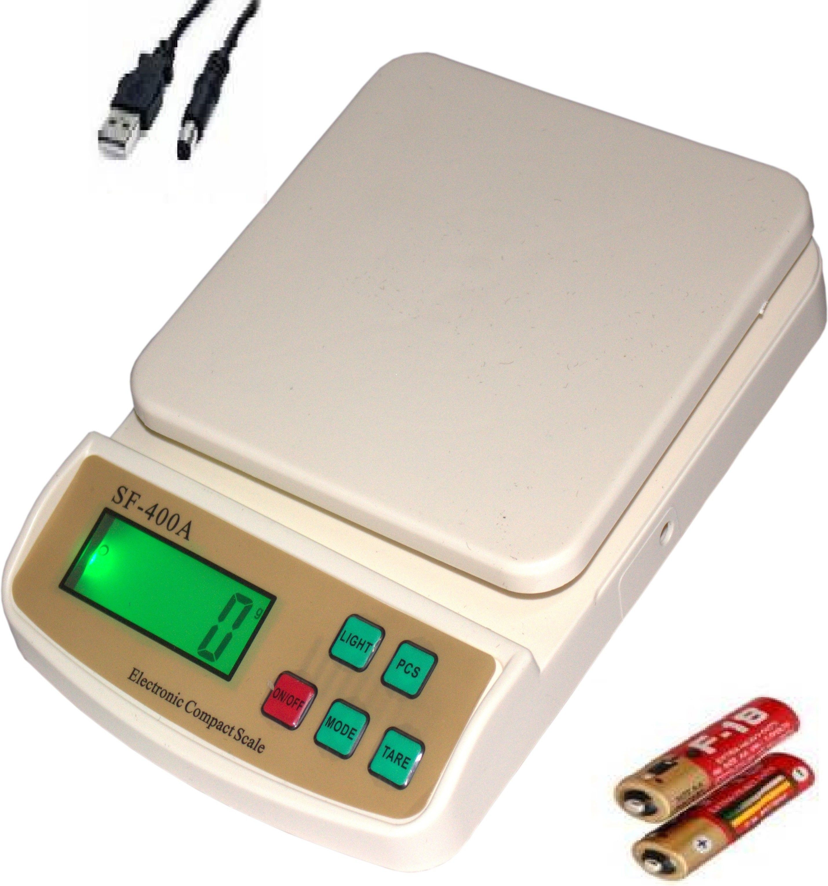 Glancing 10kg x 1g Kitchen Scale Balance Multi-purpose weight measuring machine with Adapter Cable Weighing Scale-image-25