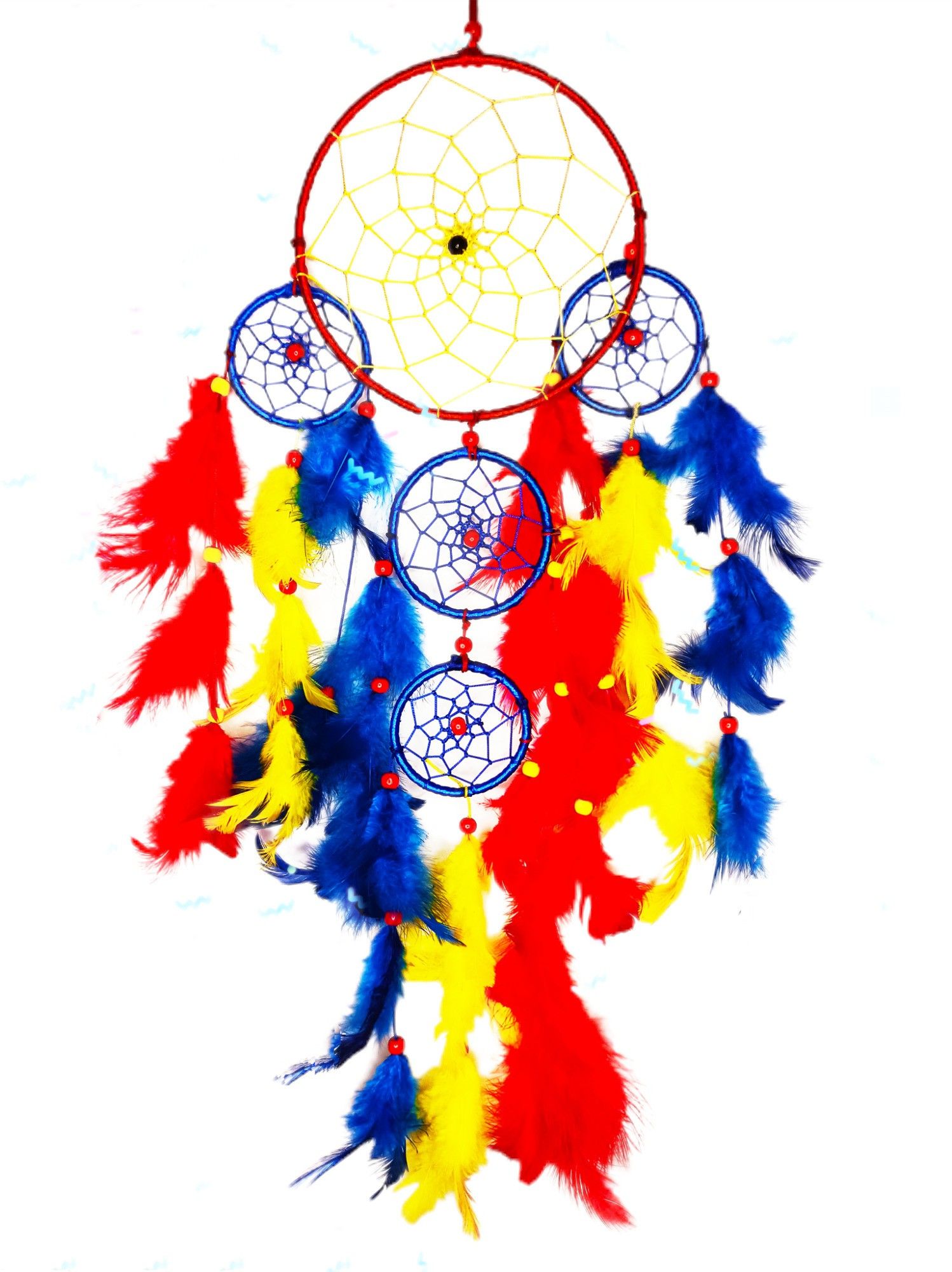 fastdap Dream Cacher Wall Hanging Handmade Wall Art for Bedrooms, office, Balcony, Outdoors, Garden, Home Wall Hanging Design Feather Dream Catcher-picture-14