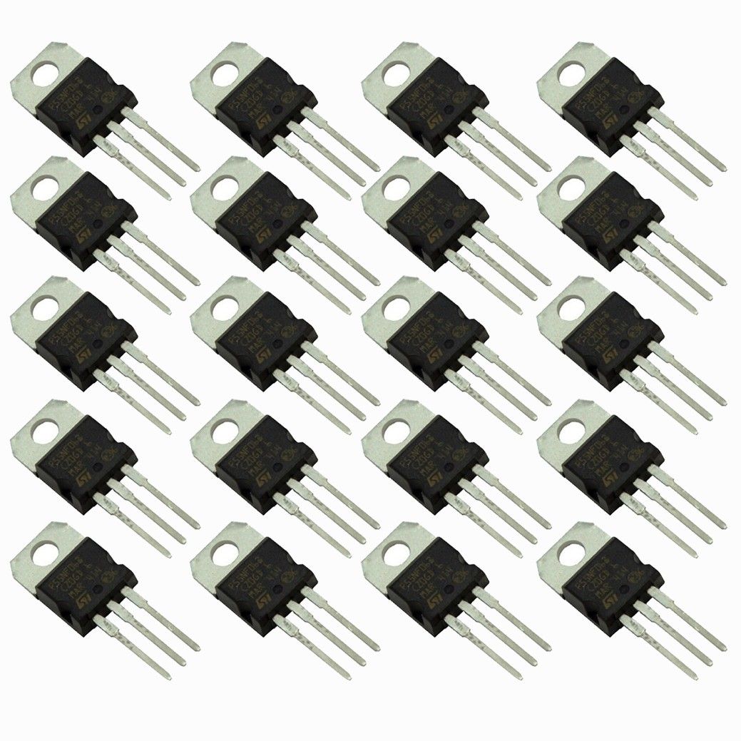 (Pack of 20) P55NF06/STP55NF06/55NF06 N-CHANNEL POWER MOSFET TRANSISTOR 50A 60V T-220 Electronic Components Electronic Hobby Kit-image-14