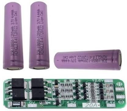 cam cart BMS Protection Board 3S 20A 11.1V 12.6V With 3* 18650 Li-Ion Lithium 1200 mAH Battery Combo Electronic Components Electronic Hobby Kit Educational Electronic Hobby Kit-picture-11