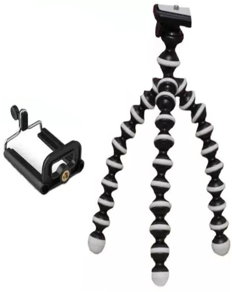 CASADOMANI Premium Quality Foldable Adjustable Flexible Sponge Octopus Tripod With Mobile Phone Holder clip For Android, iOS, mini Camera 3 Axis Gimbal for Camera, Mobile-image-20