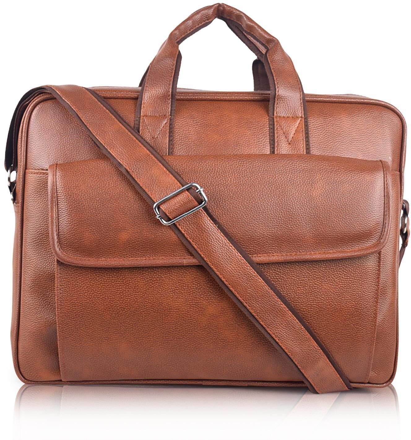 ichief Men Brown Messenger Bag - Extra Spacious-picture-17