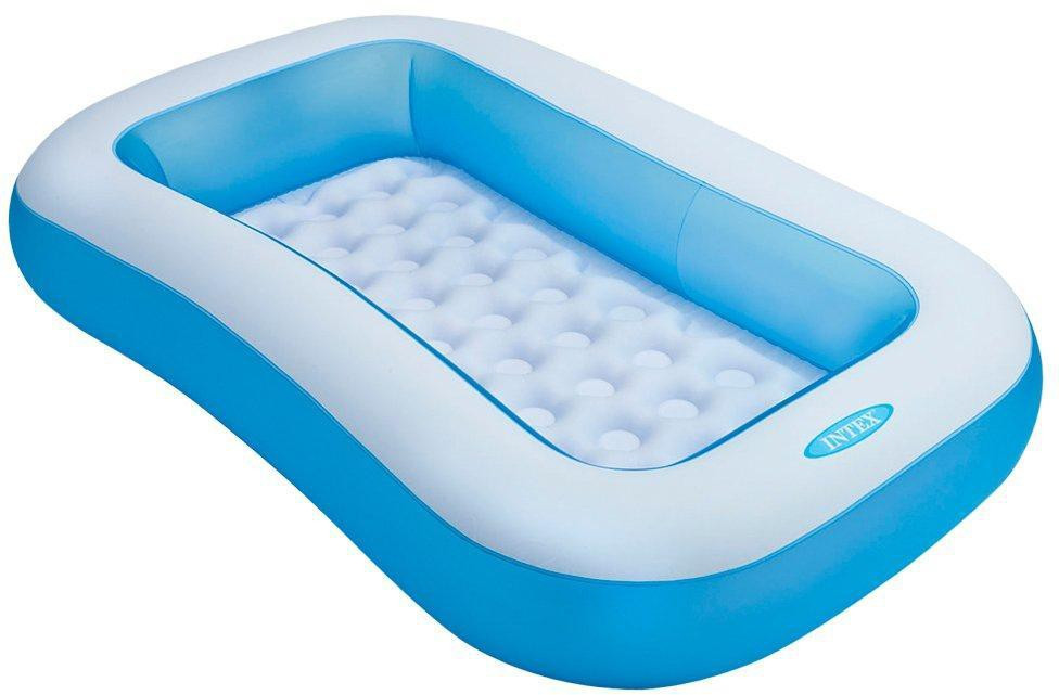 dallao Inflatable Rectangular Pool, Blue image 1