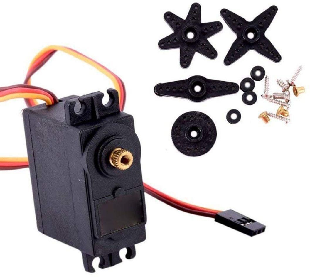dhruv-pro Mg996R High Torque Metal Gear Servo Motor for Robotics, Arduino(15Kg Cm) Educational Electronic Hobby Kit-picture-27