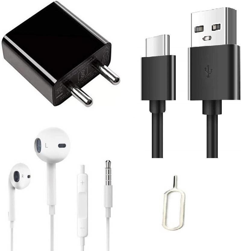 prifakt Wall Charger Accessory Combo for PocoX3 / M2 Pro / M2 / X2 / C3 And Redmi note 7 pro, redmi note 8, redmi note 8, redmi 7, mi A2, redmi 7s with TYPE-C CABLE and adapter image 1