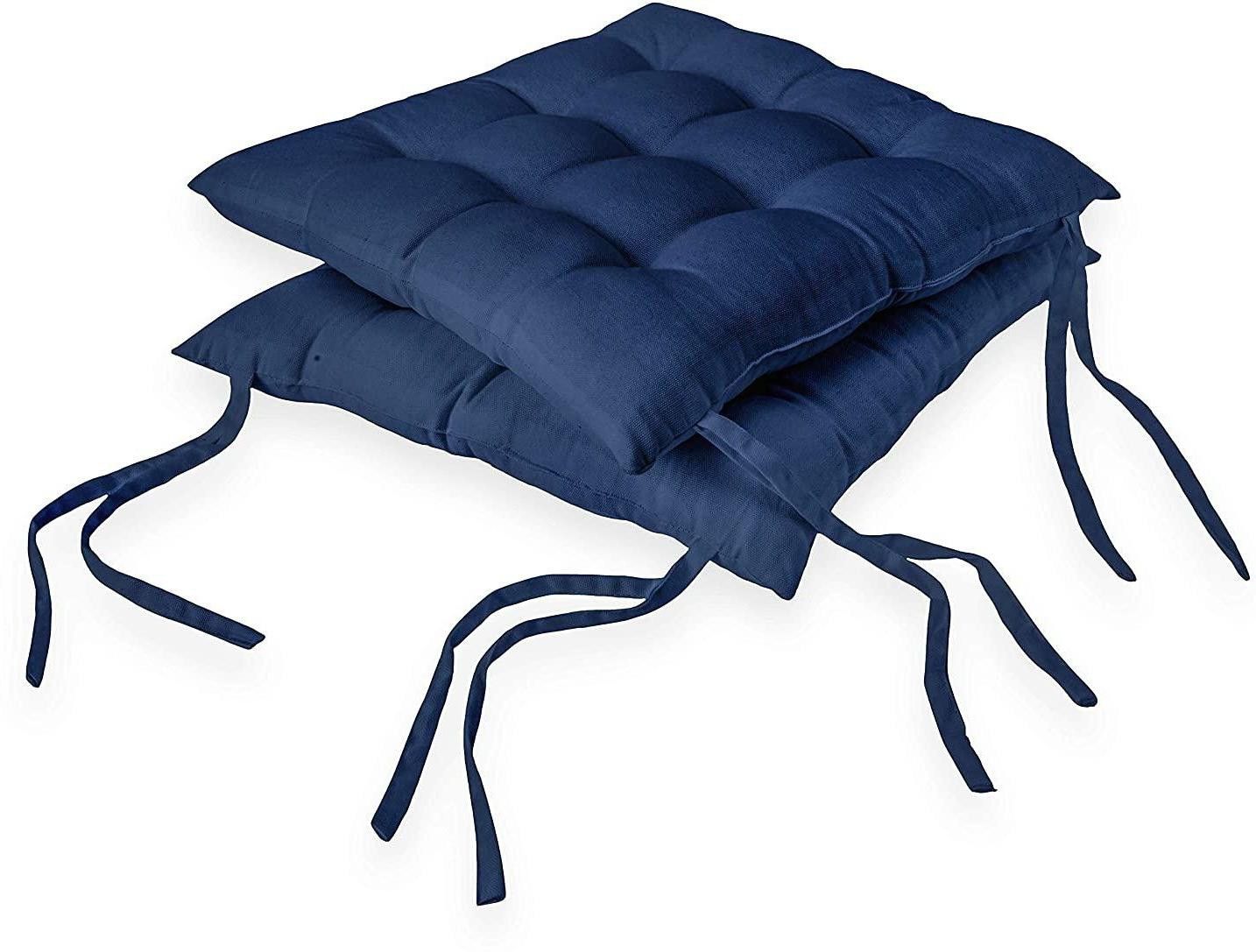 18x18 Microfibre Solid Chair Pad Pack of 2-image-2