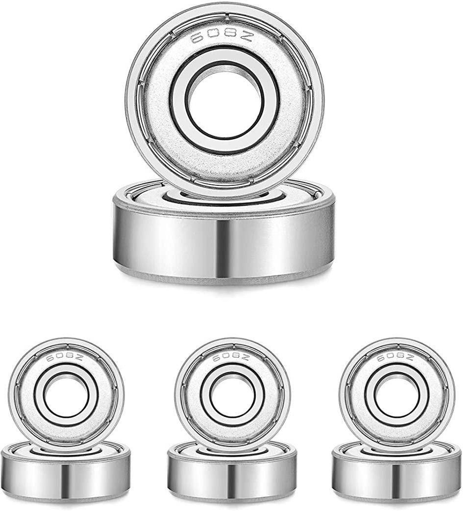 ABEC 7 High Precision 608zz Ball Bearing Multifunction Accessories for Skateboards Roller Skates & Inline Skates (Pack of 8) Bearing-image-45