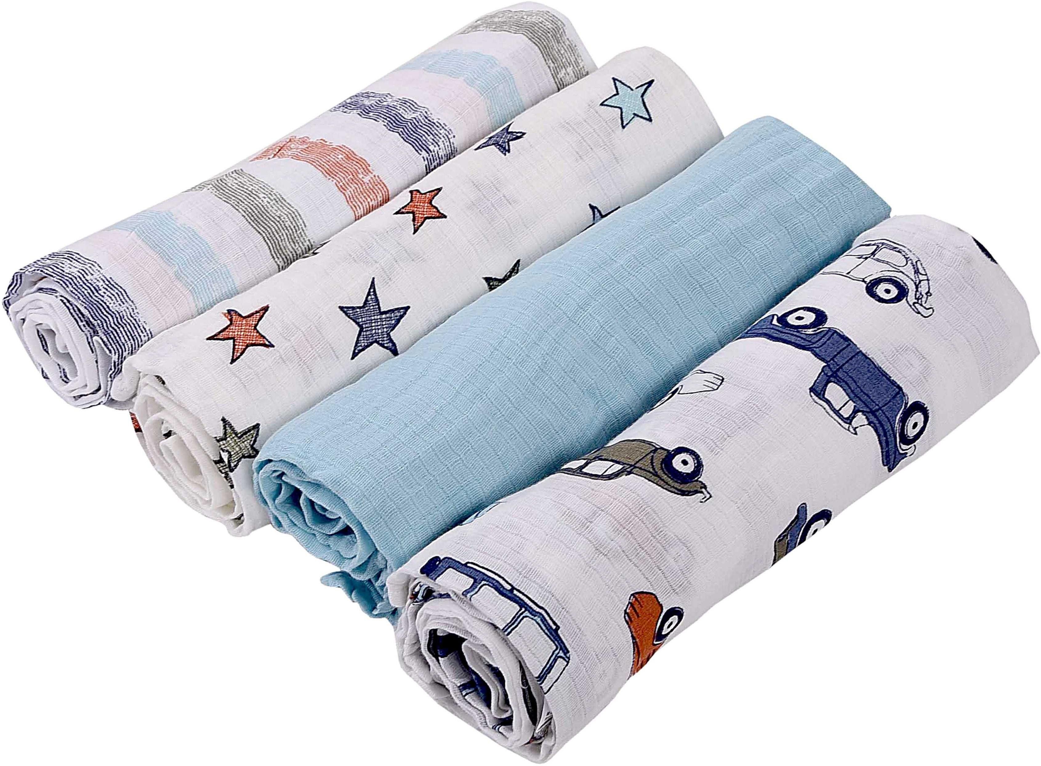 Printed Crib Swaddling Baby Blanket for AC Room-image-18