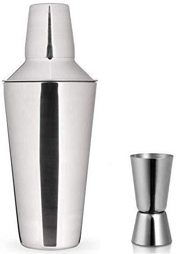 protos india.net Cocktail Shaker & Peg Measure Stainless Steel Cocktail Shaker (500ml) and Double Side Peg Measure (30-60 ml) Combo Set 2 - Piece Bar Set-picture-24