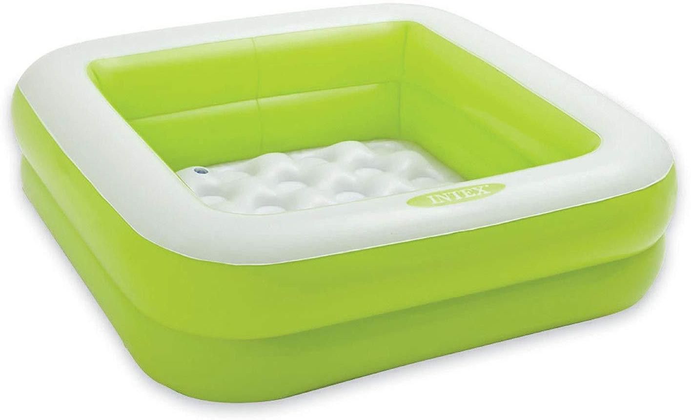 Inflatable Play Box Pool for kids (green ) Drop-in Bathtub