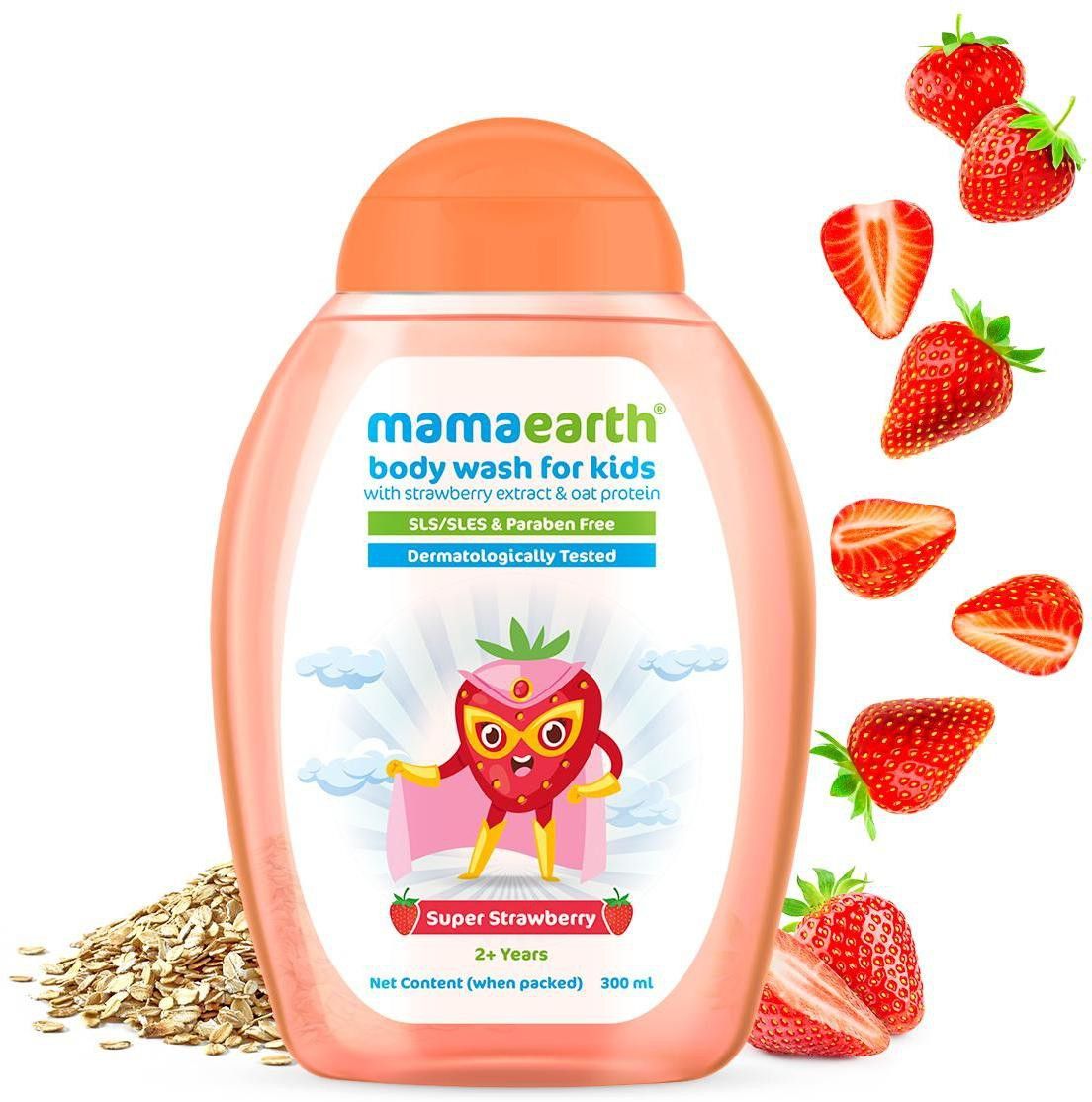 Super Strawberry Body Wash for Kids with Strawberry & Oat Protein