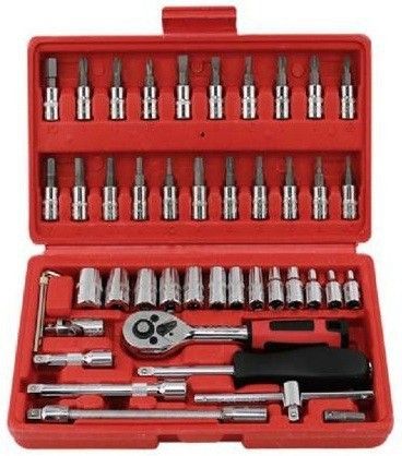 AW 46 PCS Hand Tool Multi-functional and Interchangeable Kit Of Socket Set-image-29