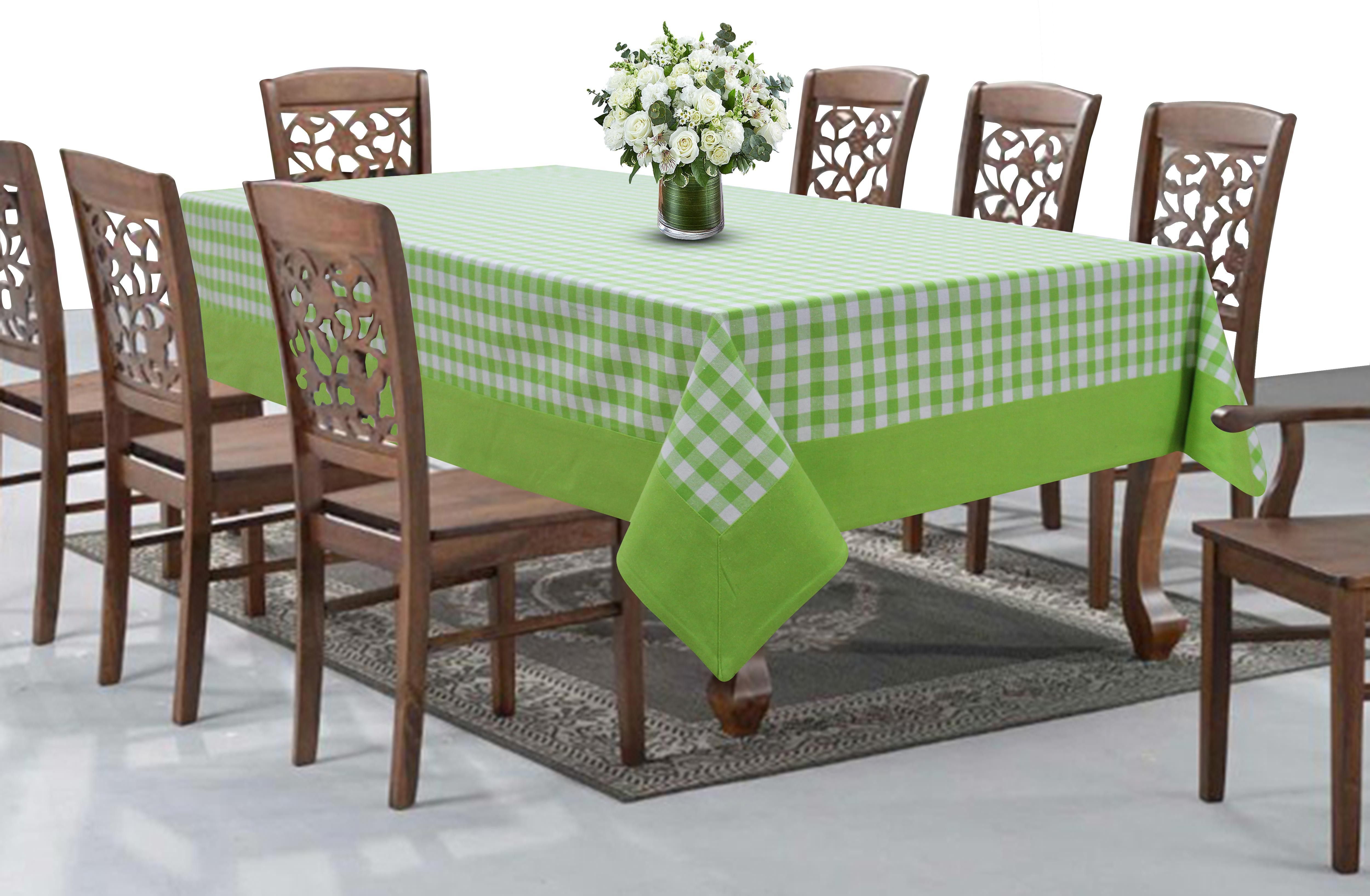 airwill Cotton 8 Seater Checkered Table Cover-picture-28